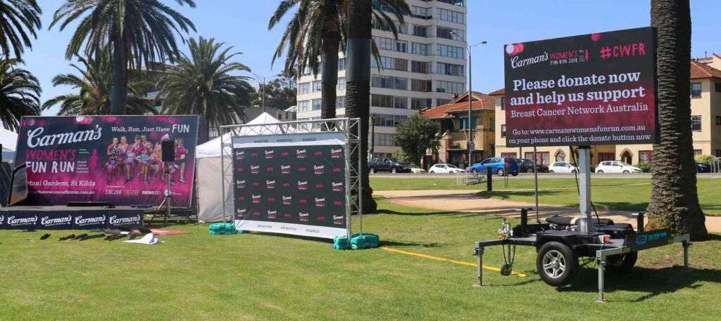 LED Screen Trailer in Melbourne ,outdoor cinema hire,event screen